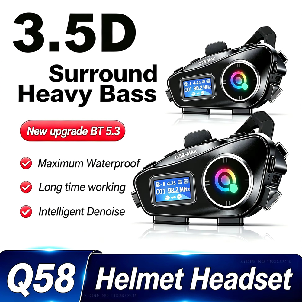 Universal Motorcycle Helmet Intercom Headset - 1 Atau 2 Buah Interkom Helm
