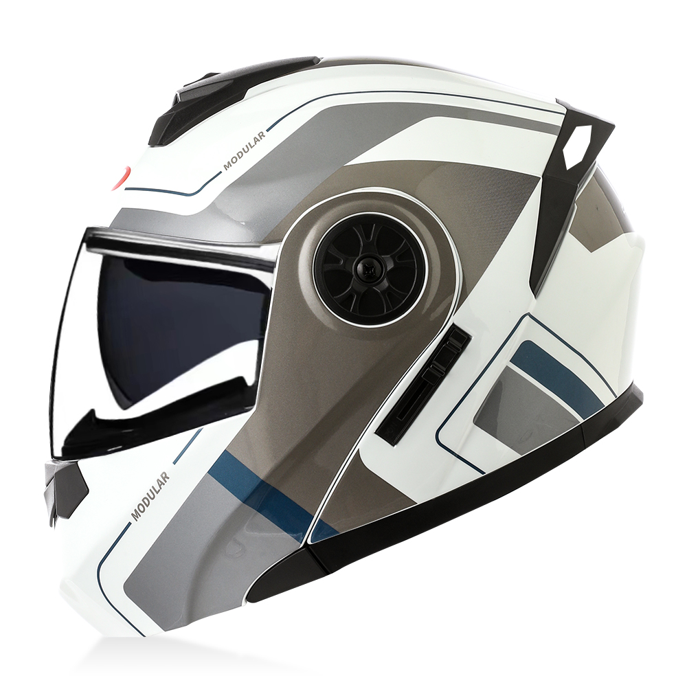 Modular Flip Up Motorcycle Helmet Dot Approved - Helm Modular Flip Up Berkualitas Tinggi