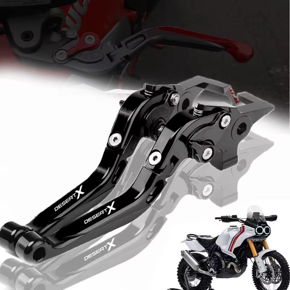 Cnc Aluminum Adjustable Brake Clutch Levers - 2021 2022 untuk Ducati Desert X