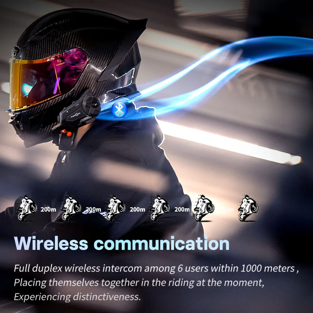 Headset Bluetooth Freedconn un - Universal Motorcycle Helmet Intercom Headset ulasan dan harga