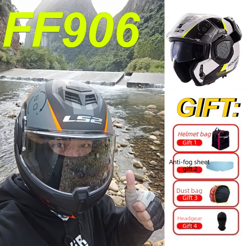 Helm Motor Modular LS2 FF906 A - Modular Flip Up Motorcycle Helmet Dot Approved ulasan dan harga