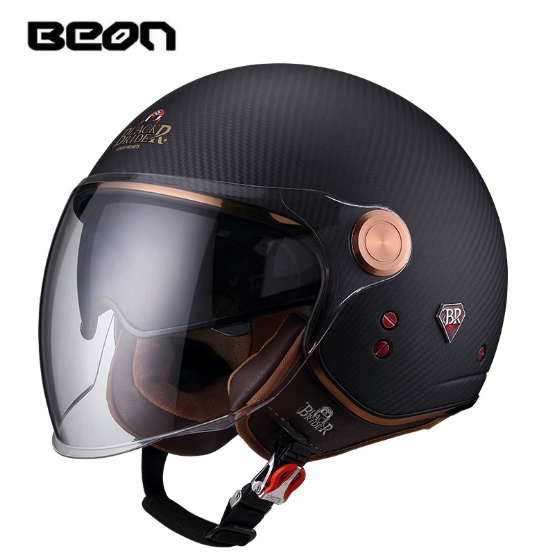 Helm Sepeda Motor BEON BR-20 S - Vintage Open Face Retro Helmet ulasan dan harga