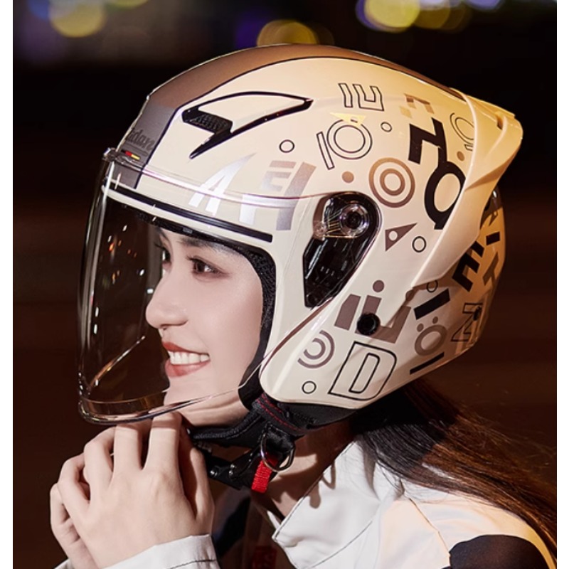 Helm Motor Vintage Bersertifik - Vintage Open Face Retro Helmet ulasan dan harga