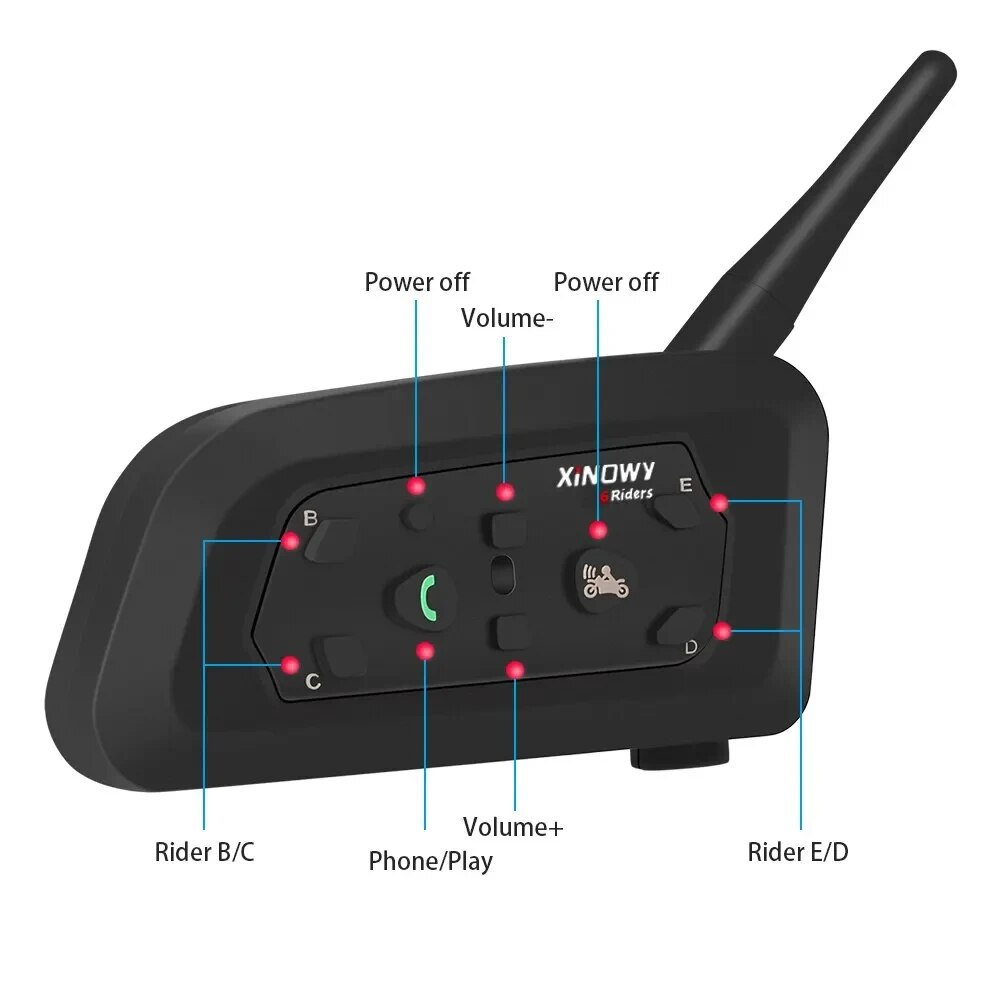 XiNOWy V6 PRO helm motor Bluet - Full Face Motorcycle Helmet With Bluetooth ulasan dan harga