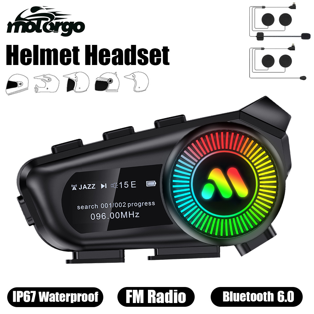 Headset Helm Sepeda Motor Blue - Full Face Motorcycle Helmet With Bluetooth ulasan dan harga