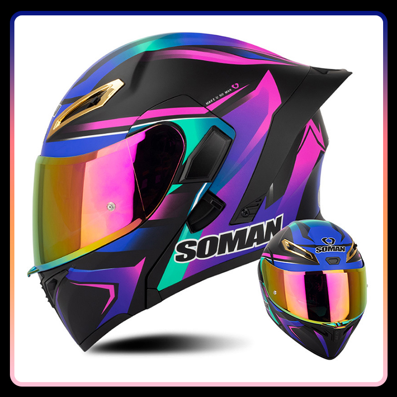 Helm sepeda motor pria wanita, - Modular Flip Up Motorcycle Helmet Dot Approved ulasan dan harga