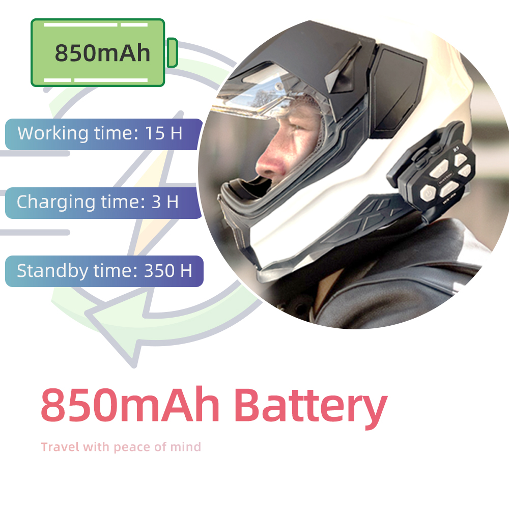 WAYXIN R9 headset helm interko - Universal Motorcycle Helmet Intercom Headset ulasan dan harga