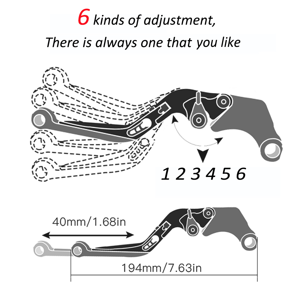 Untuk SUZUKI GSF1200 BANDIT GS - Cnc Aluminum Adjustable Brake Clutch Levers ulasan dan harga