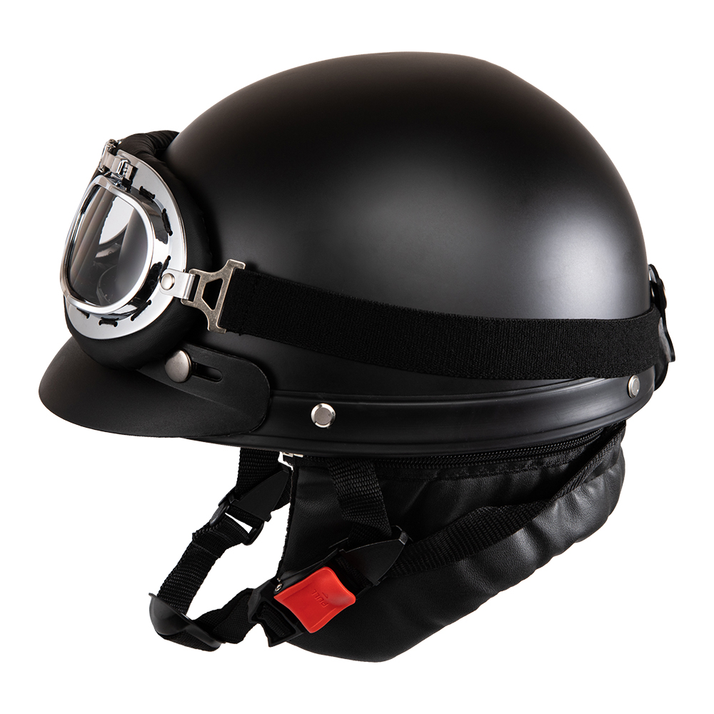 Helm Sepeda Motor Wajah Terbuk - Vintage Open Face Retro Helmet ulasan dan harga