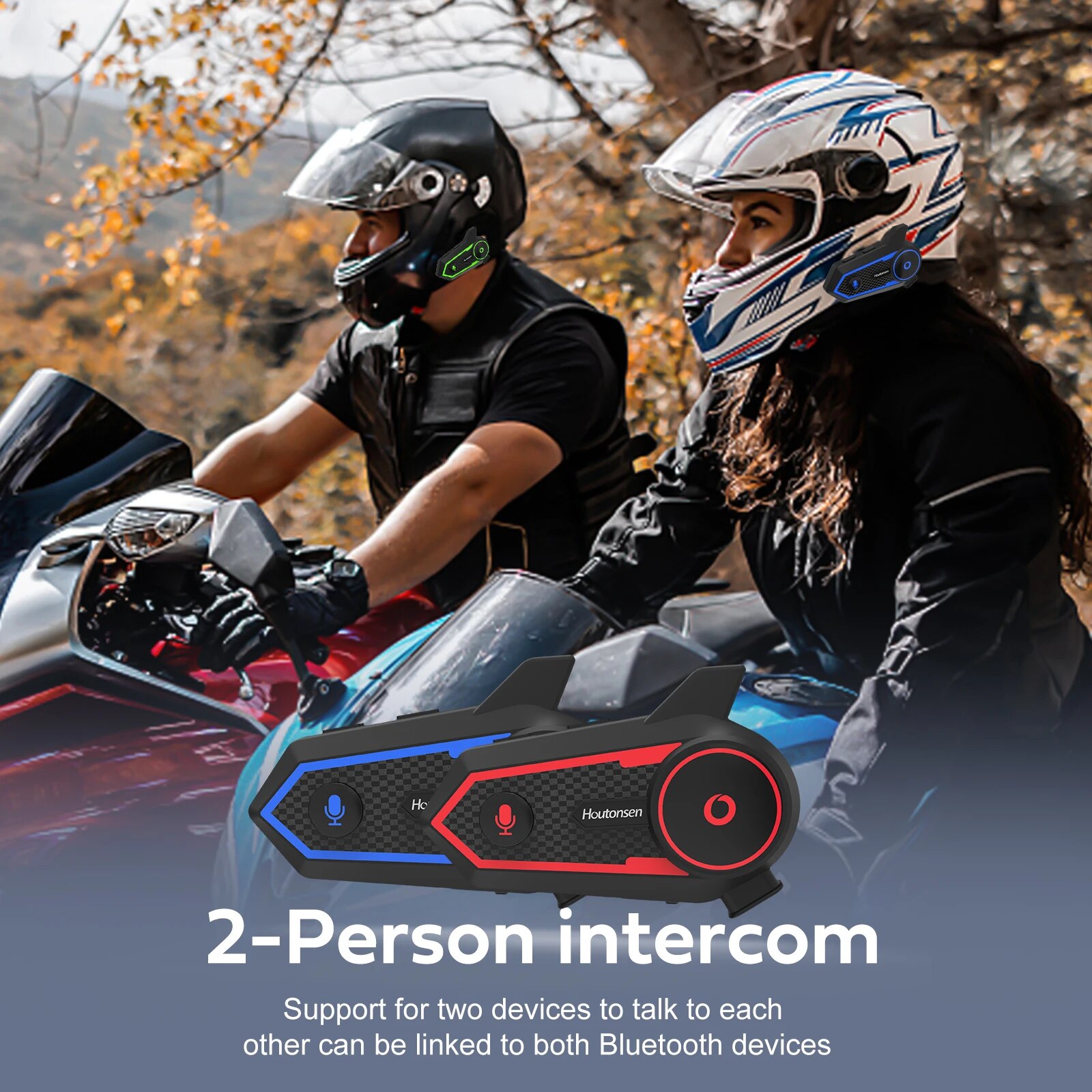 Housonsen S6 PLUS helm sepeda  - Universal Motorcycle Helmet Intercom Headset ulasan dan harga
